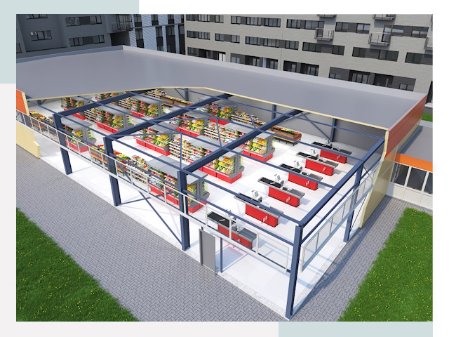 Строительство магазинов в Черемхово от 626 руб. за м²