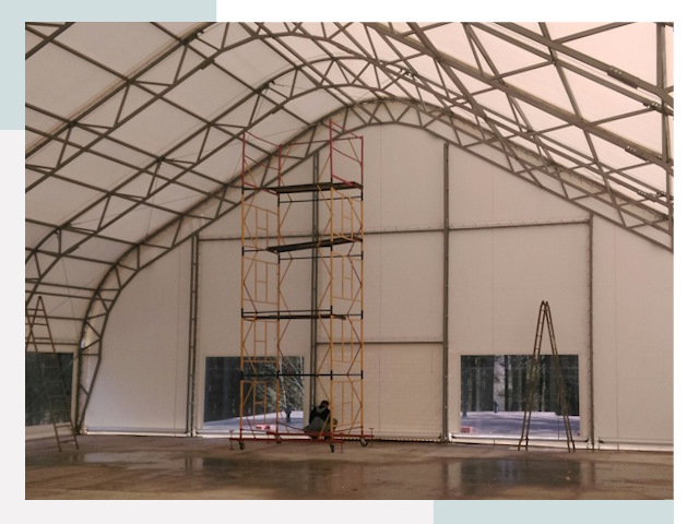 Шатровые ангары в Черемхово