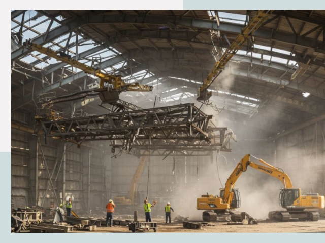 Демонтаж ангаров в Черемхово от 626 руб. за м²