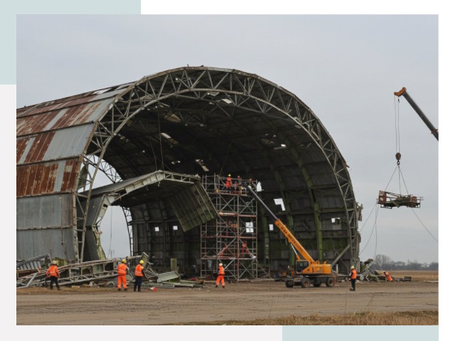 Демонтаж ангаров в Черемхово
