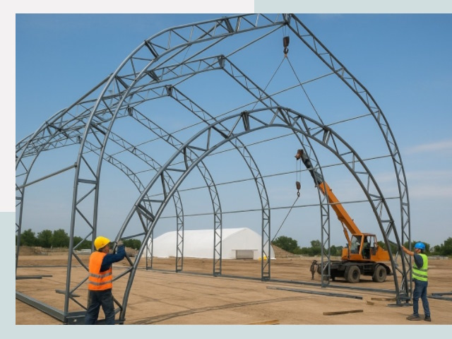 Монтаж ангаров в Черемхово от 626 руб. - Надежно и быстро